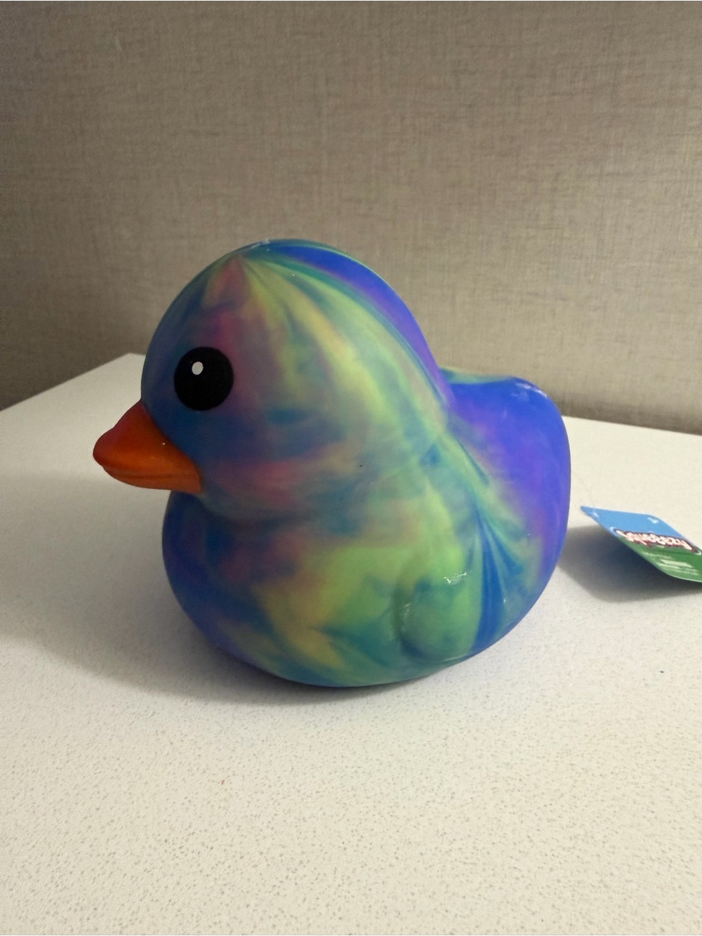 Squeeezy Duck Rainbow Tie Dye Viral Squishy Duck Sensory Fidget